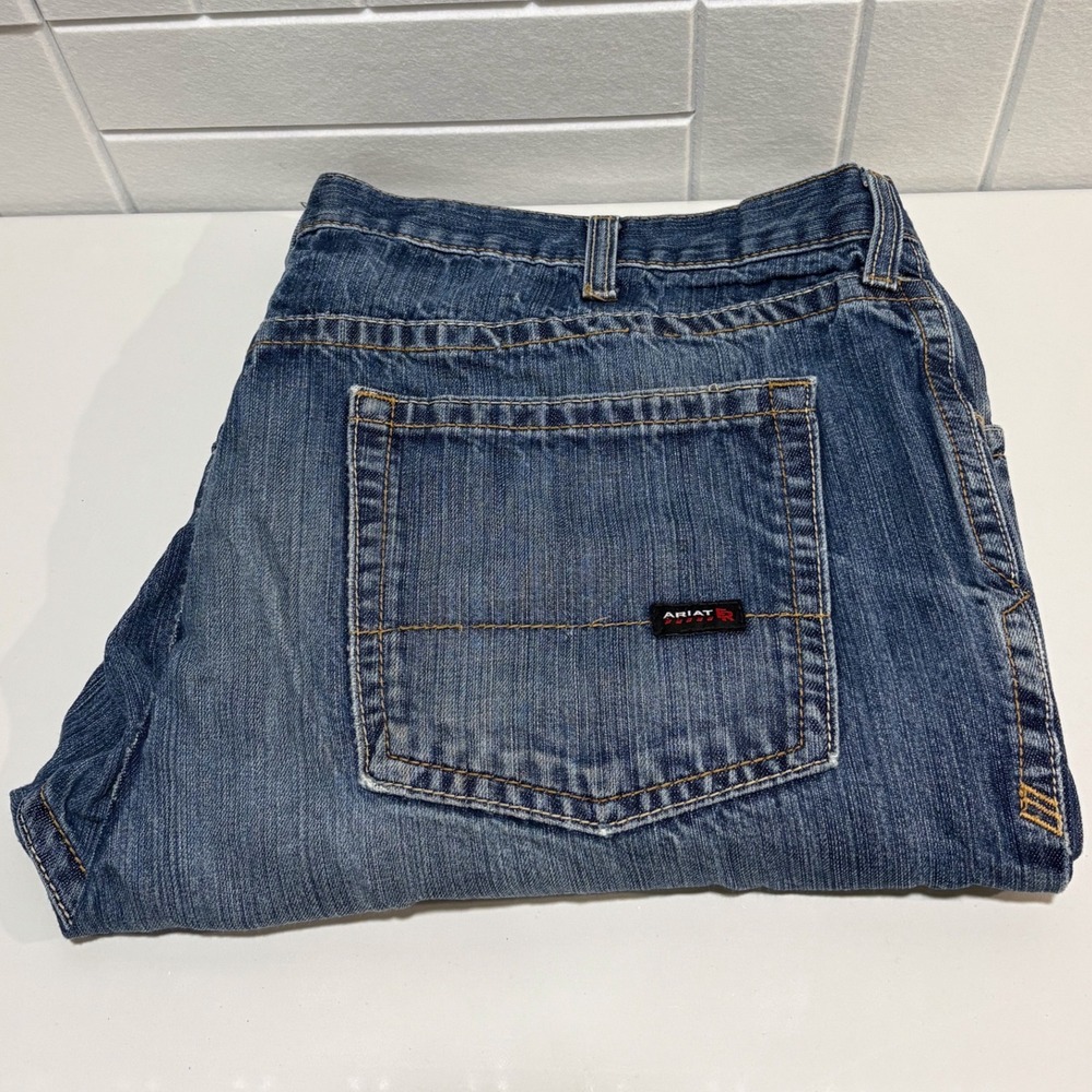 Ariat Low Rise Boot Cut FR Flame Resistant Jeans Size 48x30 Denim CAT 2 M4 2112
